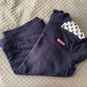 Vineyard Vines Shep Quarterzip - Navy